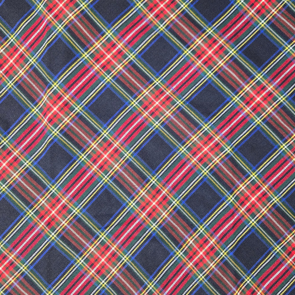 Christmas Tartan Plaid High Waist Belted Retro Flare Midi Skirt Size Medium - Picture 3 of 6